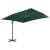 Umbrelă în consolă cu stâlp din aluminiu, verde, 400x300 cm GartenMobel Dekor