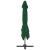 Umbrelă în consolă cu stâlp din aluminiu, verde, 400x300 cm GartenMobel Dekor