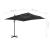Umbrelă în consolă cu stâlp din aluminiu, 300x300 cm, antracit GartenMobel Dekor