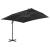 Umbrelă în consolă cu stâlp din aluminiu, negru, 3x3 m GartenMobel Dekor
