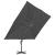 Umbrelă în consolă cu stâlp din aluminiu, negru, 4x3 m GartenMobel Dekor