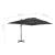 Umbrelă în consolă cu stâlp din aluminiu, negru, 4x3 m GartenMobel Dekor