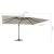 Umbrelă în consolă cu LED, stâlp din aluminiu nisipiu 400x300cm GartenMobel Dekor