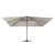 Umbrelă în consolă cu LED, stâlp din aluminiu nisipiu 400x300cm GartenMobel Dekor