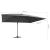 Umbrelă în consolă cu LED stâlp din aluminiu antracit 400x300cm GartenMobel Dekor