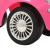 Mașinuță fără pedale Fiat 500, roz  GartenMobel Dekor