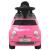 Mașinuță fără pedale Fiat 500, roz  GartenMobel Dekor
