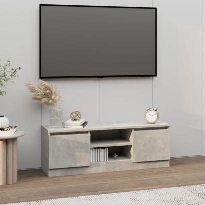 Comodă TV cu ușă, gri beton, 102x30x36 cm GartenMobel Dekor