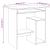 Birou, stejar artizanal, 80x45x74 cm, lemn prelucrat GartenMobel Dekor