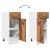 Dulap inferior cu sertar lemn vechi 30x46x81,5cm lemn prelucrat GartenMobel Dekor
