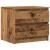 Noptiere, 2 buc., lemn vechi, 50x40x43,5 cm, lemn prelucrat GartenMobel Dekor
