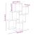 Raft de perete cub, lemn vechi, 78x15x93 cm, lemn prelucrat GartenMobel Dekor