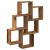 Raft de perete cub, lemn vechi, 78x15x93 cm, lemn prelucrat GartenMobel Dekor