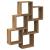 Raft perete cub, stejar artizanal, 78x15x93 cm, lemn prelucrat GartenMobel Dekor