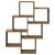 Raft perete cub, stejar artizanal, 78x15x93 cm, lemn prelucrat GartenMobel Dekor