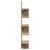 Raft perete colț stejar artizanal 20x20x127,5 cm lemn prelucrat GartenMobel Dekor