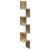 Raft perete colț stejar artizanal 20x20x127,5 cm lemn prelucrat GartenMobel Dekor