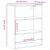 Dulap de perete suspendat, lemn vechi, 69,5x32,5x90 cm GartenMobel Dekor