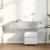 Raft de perete cu sertare Gri beton 100x36x19 cm Lemn prelucrat GartenMobel Dekor