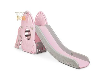 Tobogan MyKids cu cos de baschet Racheta Pink GreatGoods Plaything