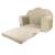 Canapea extensibila Klups catifea beige V110 GreatGoods Plaything