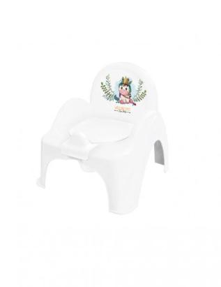 Olita muzicala tip scaunel Tega W&F Unicorn White-Pink GreatGoods Plaything