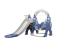 Tobogan MyKids cu leagan, cos de baschet Castel L-AFE03 Blue GreatGoods Plaything