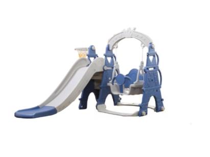 Tobogan MyKids cu leagan, cos de baschet Castel L-AFE03 Blue GreatGoods Plaything