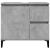 Set mobilier de baie, 3 piese, gri beton, lemn compozit GartenMobel Dekor