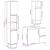 Set mobilier de baie, 3 piese, gri beton, lemn compozit GartenMobel Dekor