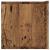 Dulap TV de perete, lemn vechi, 120x30x30 cm, lemn prelucrat GartenMobel Dekor