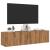 Dulap TV perete, stejar artizanal, 120x30x30 cm, lemn prelucrat GartenMobel Dekor