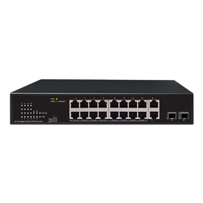 Switch 16xRJ45 POE, 2xRJ45, 2xSFP, Gigabit - UNV NSW2010-18GT2GP-POE-IN SafetyGuard Surveillance