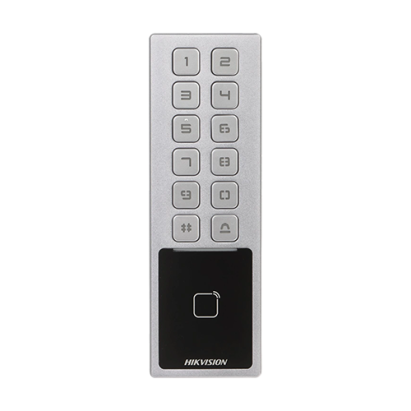 Terminal control acces cu tastatura, card M1, Bluetooth, Wi-Fi, Alarma - HIKVISION DS-K1T805MBWX SafetyGuard Surveillance