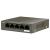 Switch 4 porturi Gigabit PoE, fara management, 1 port Uplink Gigabit - Tenda TEG1105P-4-63W SafetyGuard Surveillance