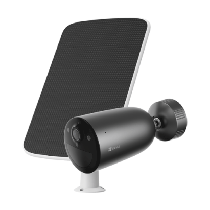 Camera IP 2K, Wi-Fi6, baterie 5.200 mAh, Audio bidirectional+ Panou Solar - EZVIZ CS-EB3-3MP-SP(kit) SafetyGuard Surveillance