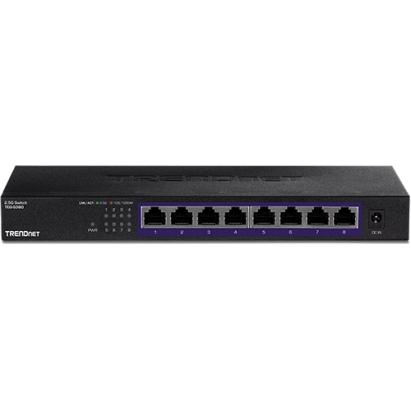 Switch 8 porturi 2.5G, Fanless - TRENDnet TEG-S380 SafetyGuard Surveillance