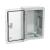 Cutie distributie, gri, usa transparenta, placa metalica, IP65 400x500x240 mm PP3017 SafetyGuard Surveillance