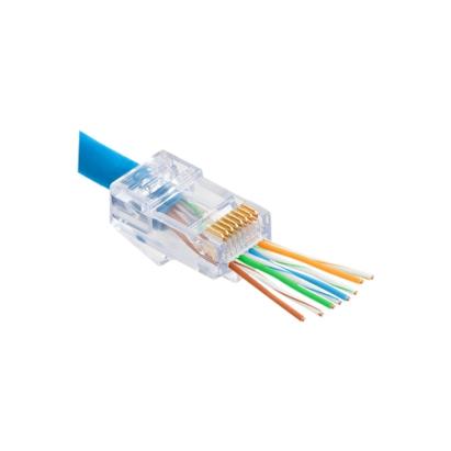 Mufa RJ-45 Cat.6 EZ Pass-Through, 100 buc. RJ45-CAT6-EZ SafetyGuard Surveillance