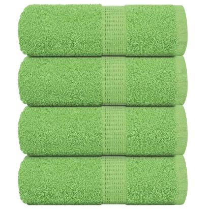 Prosoape de săpun 4 buc Verde măr 30x30 cm 360 g/m² 100% bumbac GartenMobel Dekor