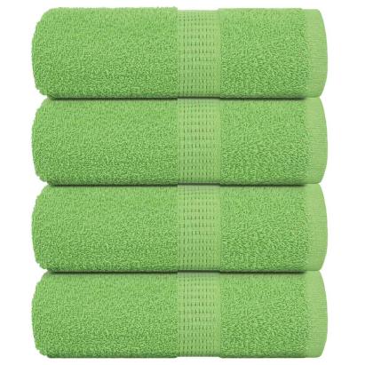 Prosoape pentru oaspeți 4 buc Verde măr 360 g/m² 100% bumbac GartenMobel Dekor