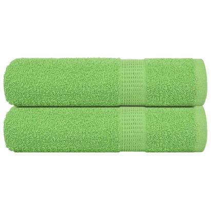 Prosoape de duș 2 buc Verde măr 70x140 cm 360 g/m² 100% bumbac GartenMobel Dekor