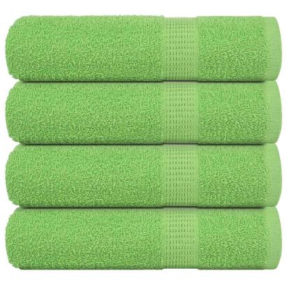 Prosoape de duș 4 buc Verde măr 70x140 cm 360 g/m² 100% bumbac GartenMobel Dekor