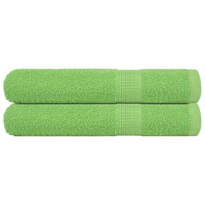 Prosoape saună 2 buc Verde măr 80x200 cm 360 g/m² 100% bumbac GartenMobel Dekor