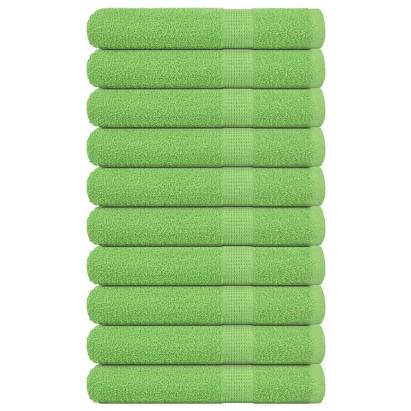 Prosoape saună 10 buc Verde măr 80x200 cm 360 g/m² 100% bumbac GartenMobel Dekor