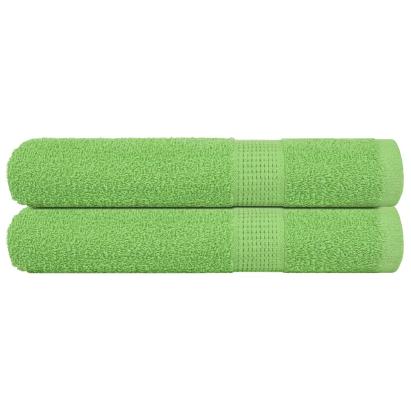 Prosoape 2 buc Verde mere 100x200 cm 360 g/m² 100% bumbac GartenMobel Dekor