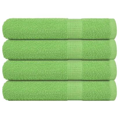 Prosoape 4 buc Verde mere 100x200 cm 360 g/m² 100% bumbac GartenMobel Dekor