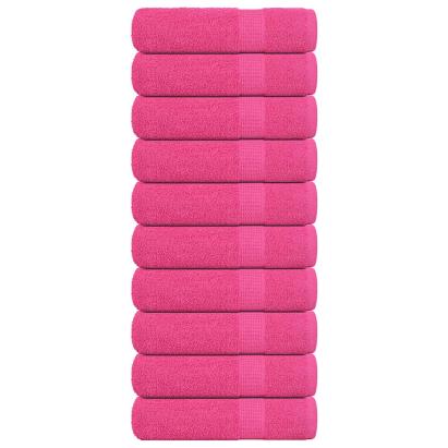 Prosoape de baie 10 buc roz 100x150 cm 360 g/m² 100% bumbac GartenMobel Dekor