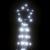 Instalație brad de Crăciun 363 LED-uri, alb rece, 182 cm GartenMobel Dekor