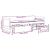Pat de zi cu 5 sertare fără saltea „IRUN” alb și roz 90x200 cm GartenMobel Dekor
